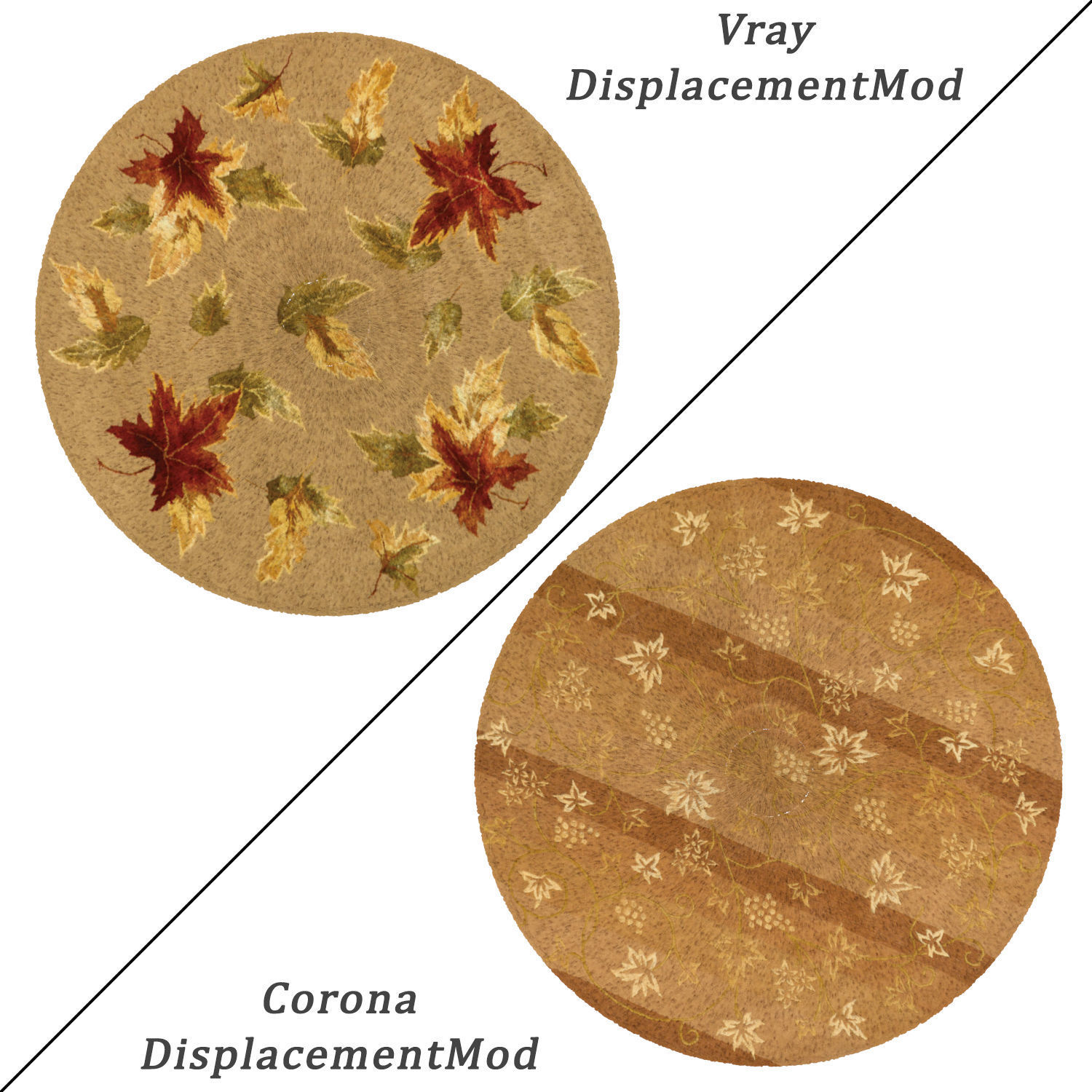 Round Rug Set 196 3D model_1