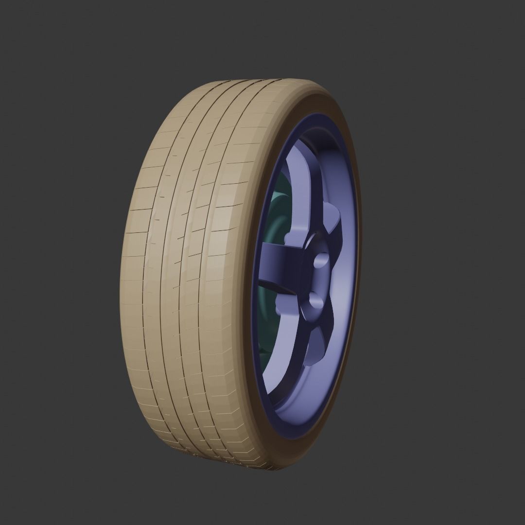 hamann hm2 car tire 3D model_7
