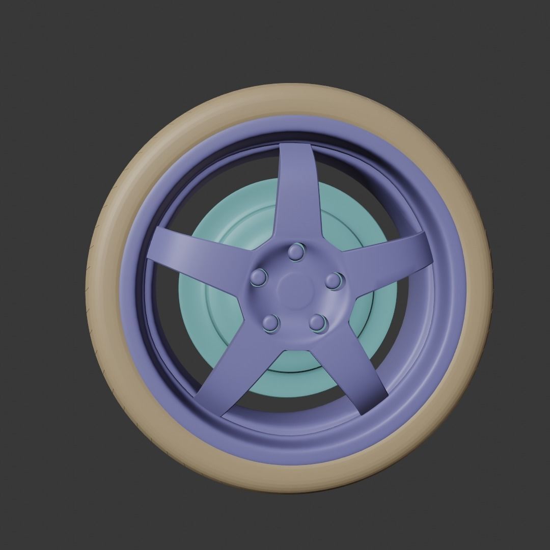 hamann hm2 car tire 3D model_8