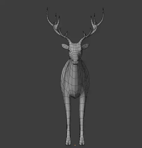Deer Lowpoly model Low-poly 3D model