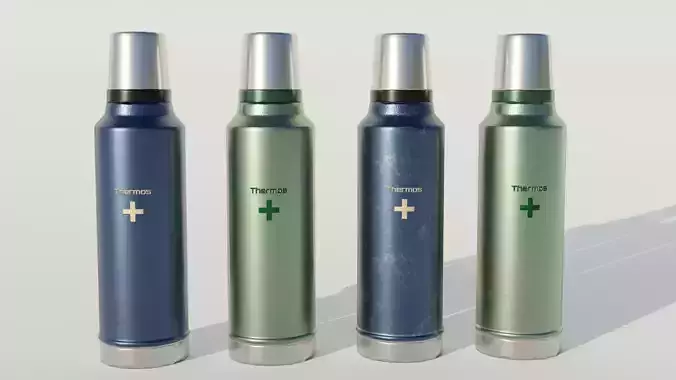 Thermos electronic cigarette Low-poly 3D model