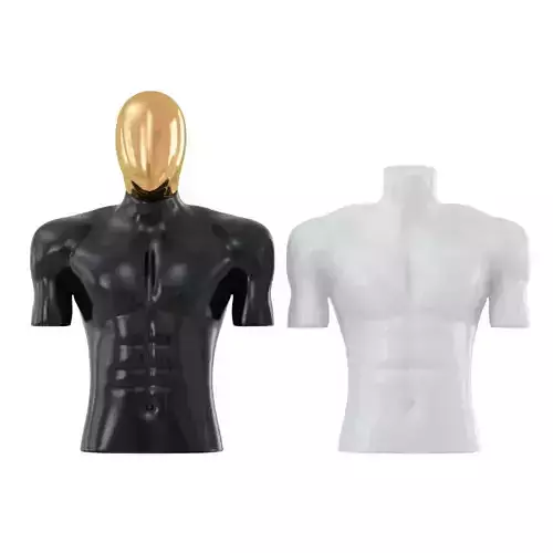 Two torso black and white mannequin 78
