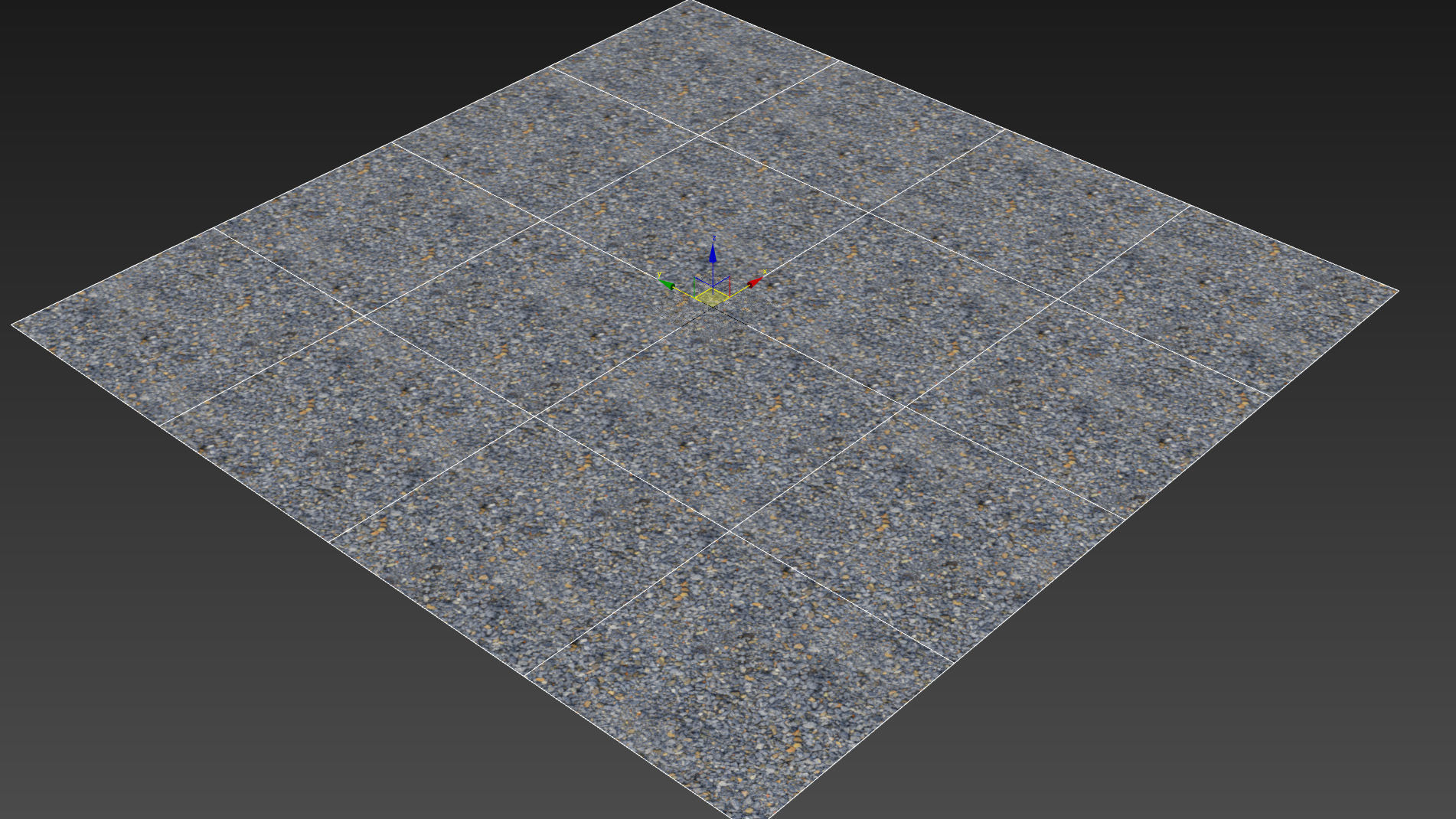 Large blue rubble material 3D model_7