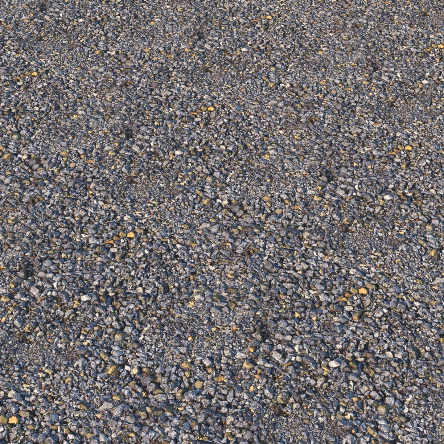 Large blue rubble material 3D model_5