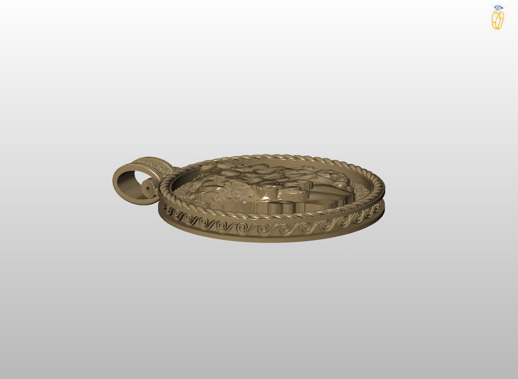 Pendant of Perseus 3D print model_10