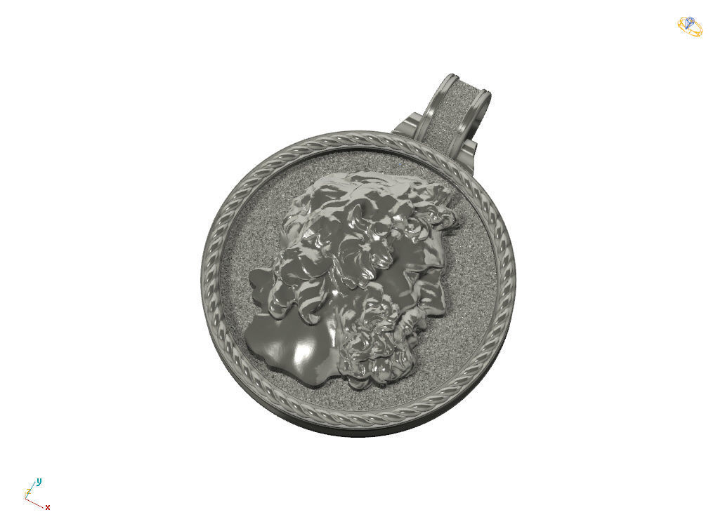Pendant of Perseus 3D print model_12