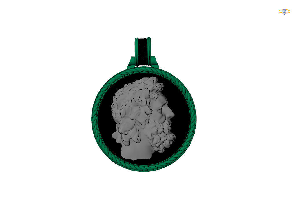 Pendant of Perseus 3D print model_15
