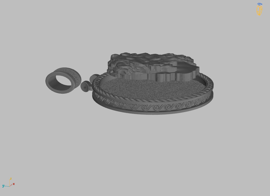 Pendant of Perseus 3D print model_1