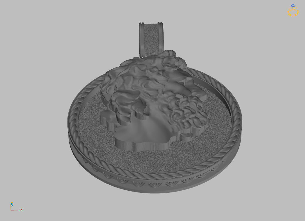 Pendant of Perseus 3D print model_9