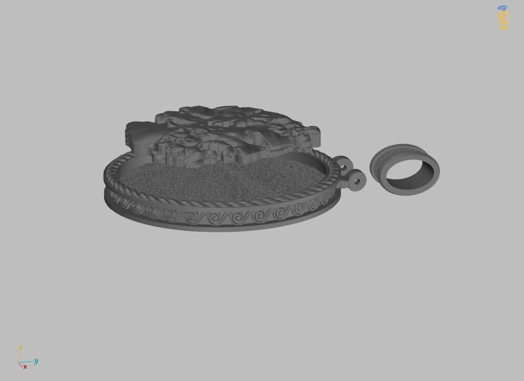 Pendant of Perseus 3D print model_7