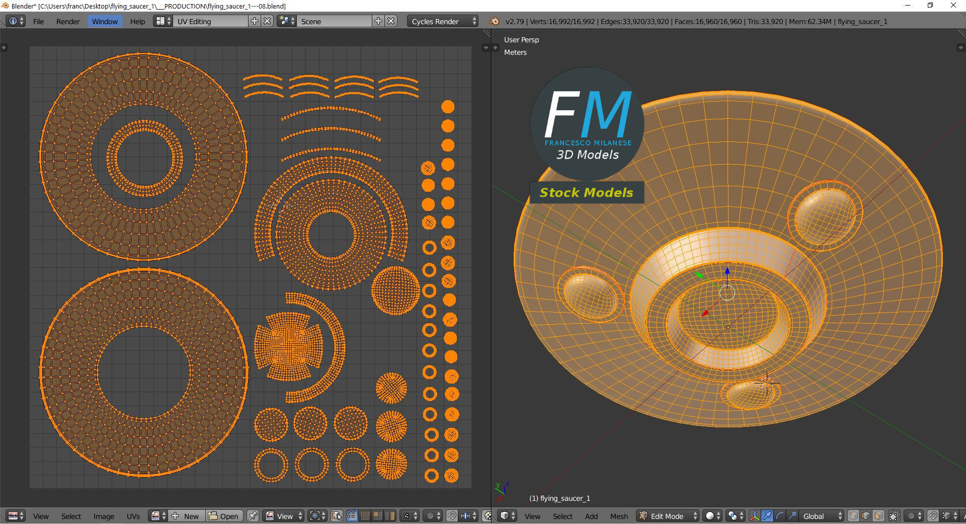 Flying saucer 1 3D model_10