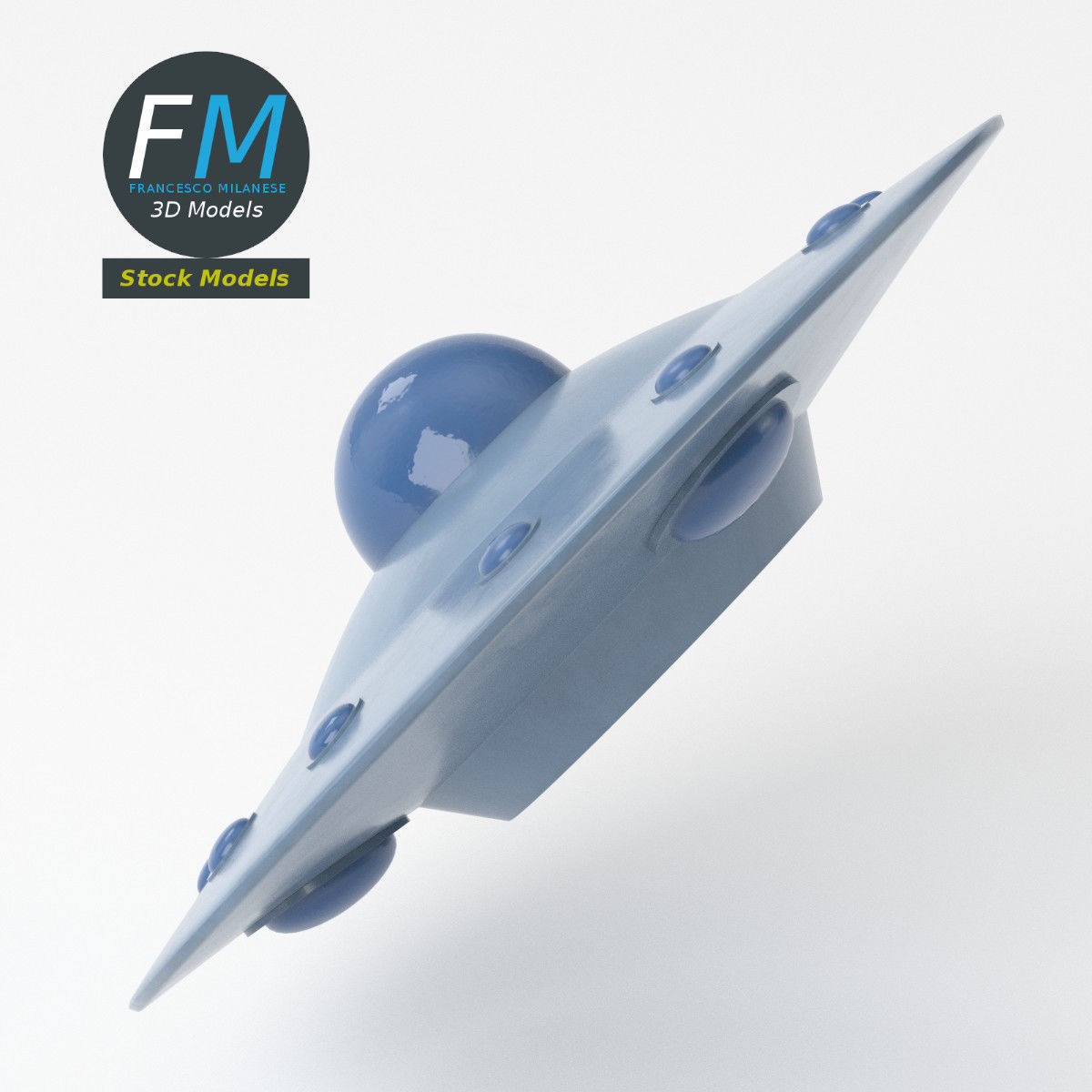 Flying saucer 1 3D model_5