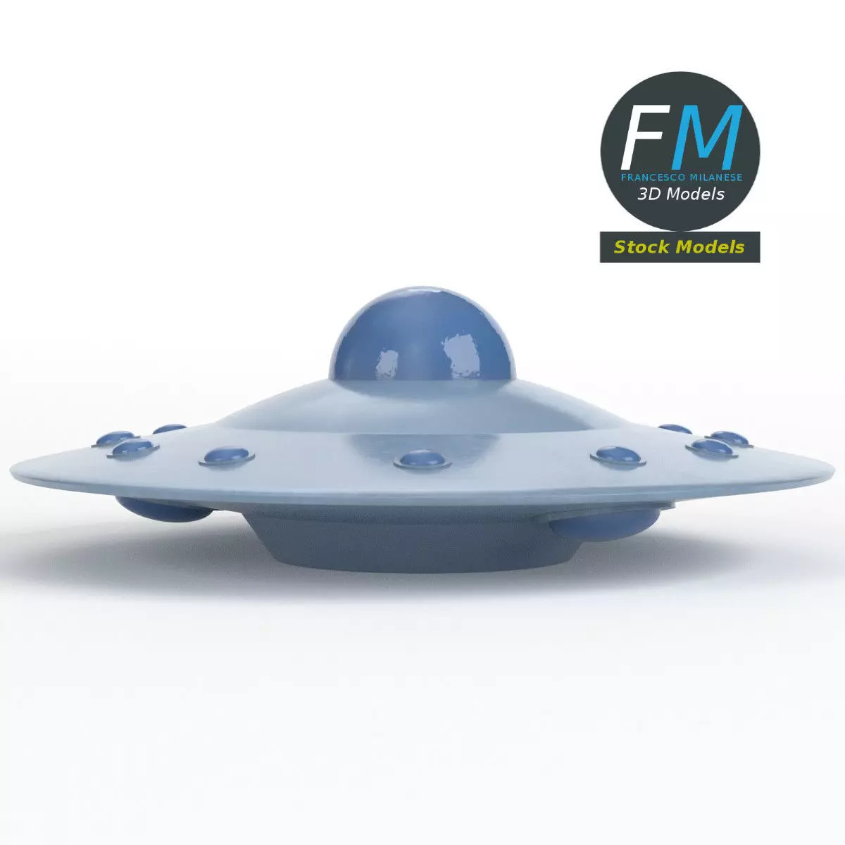 Flying saucer 1 3D model_0