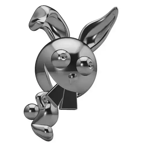 Crazy Rabbit Charms Pendant 