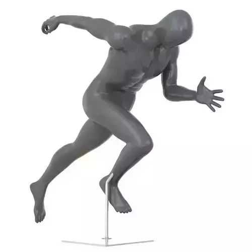 Faceless running mannequin 79 3D model