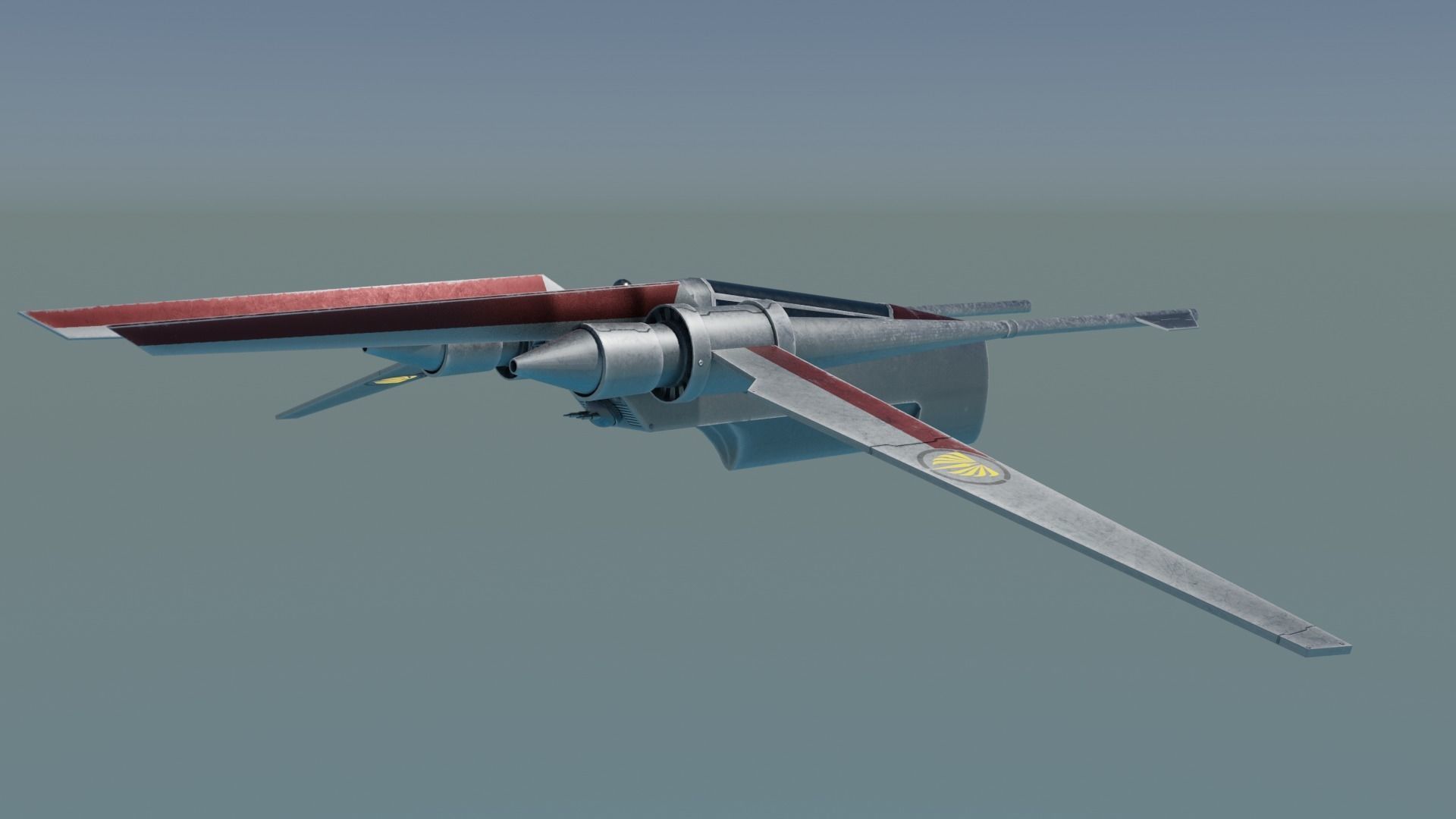 Jedi Vector Star Fighter- Star wars Highrepublic Low-poly 3D model_2
