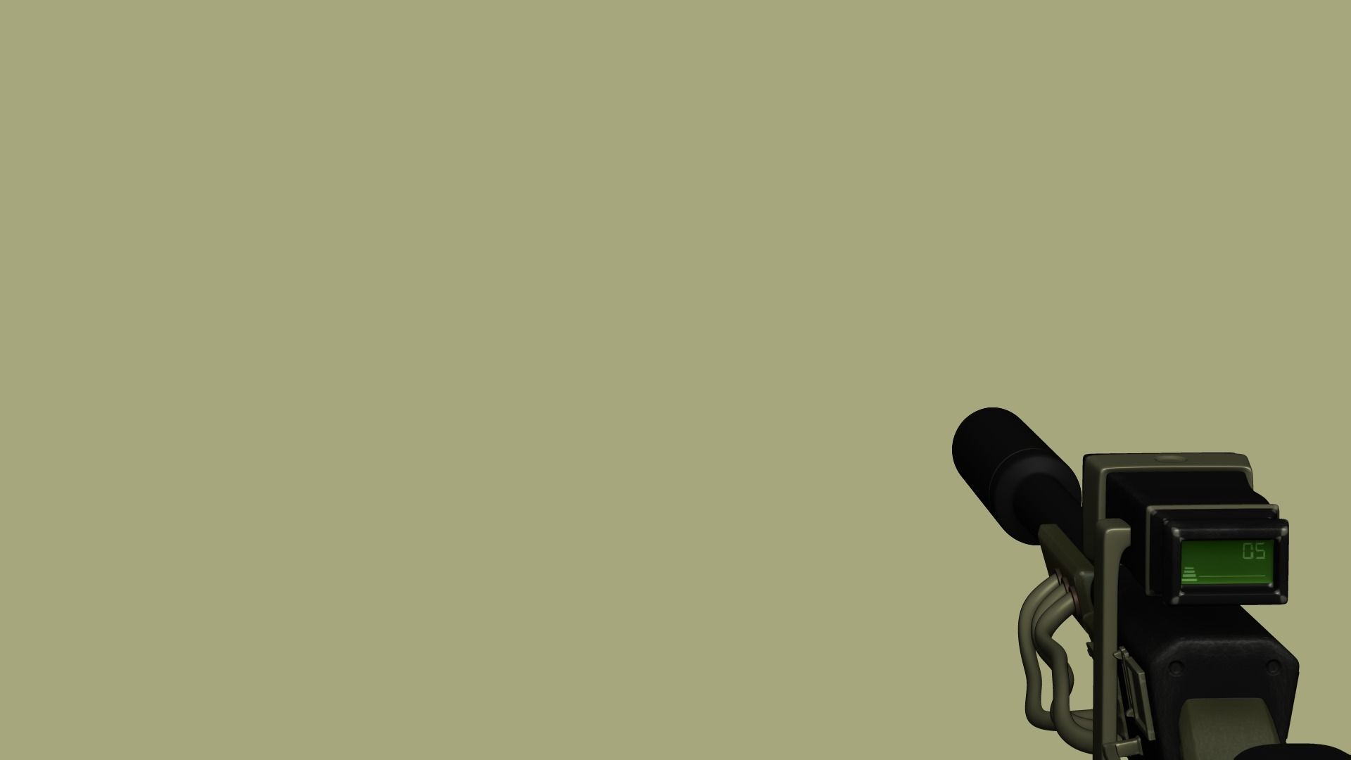 Sci-Fi Sniper Rifle - Gun - Weaponry Low-poly 3D model_11