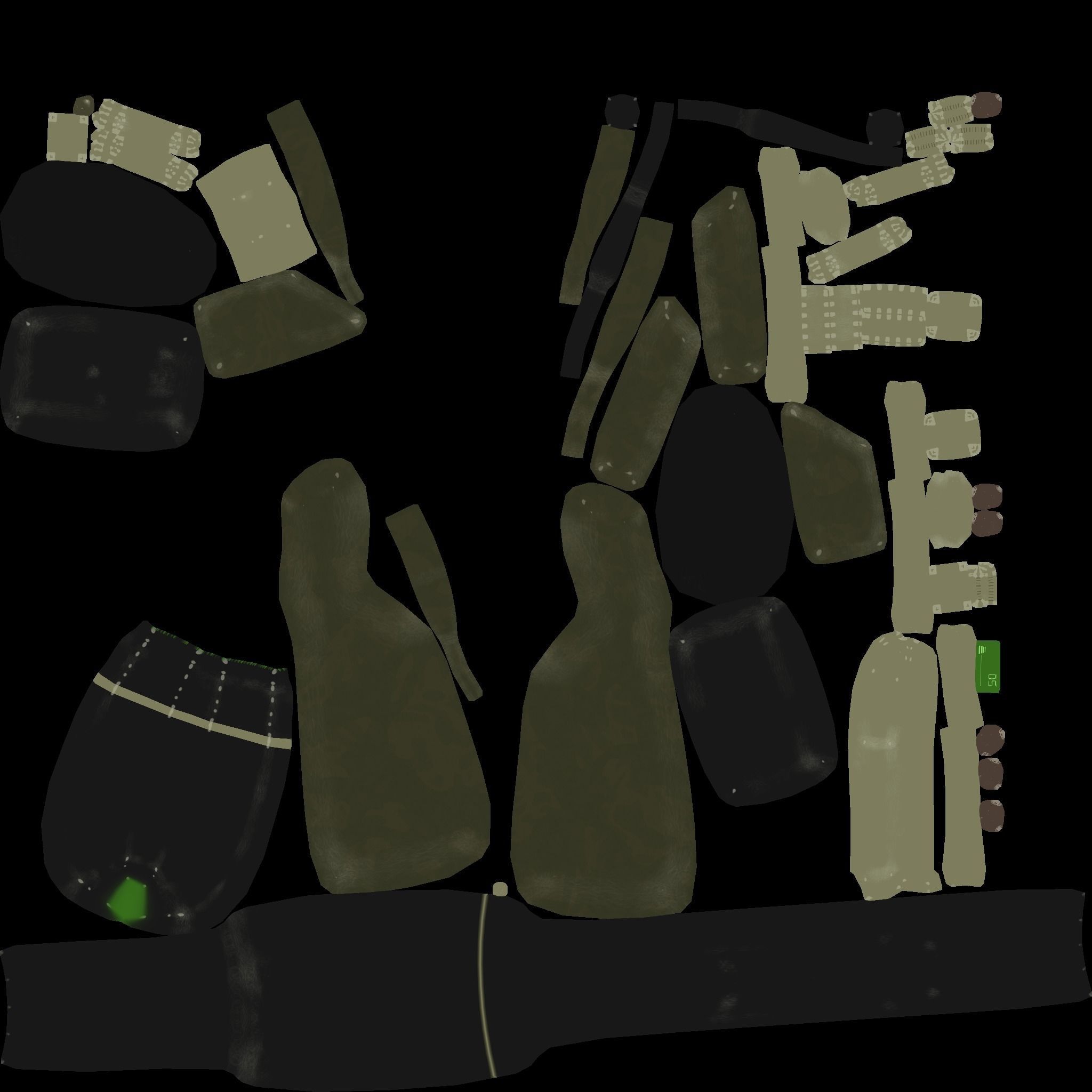 Sci-Fi Sniper Rifle - Gun - Weaponry Low-poly 3D model_21