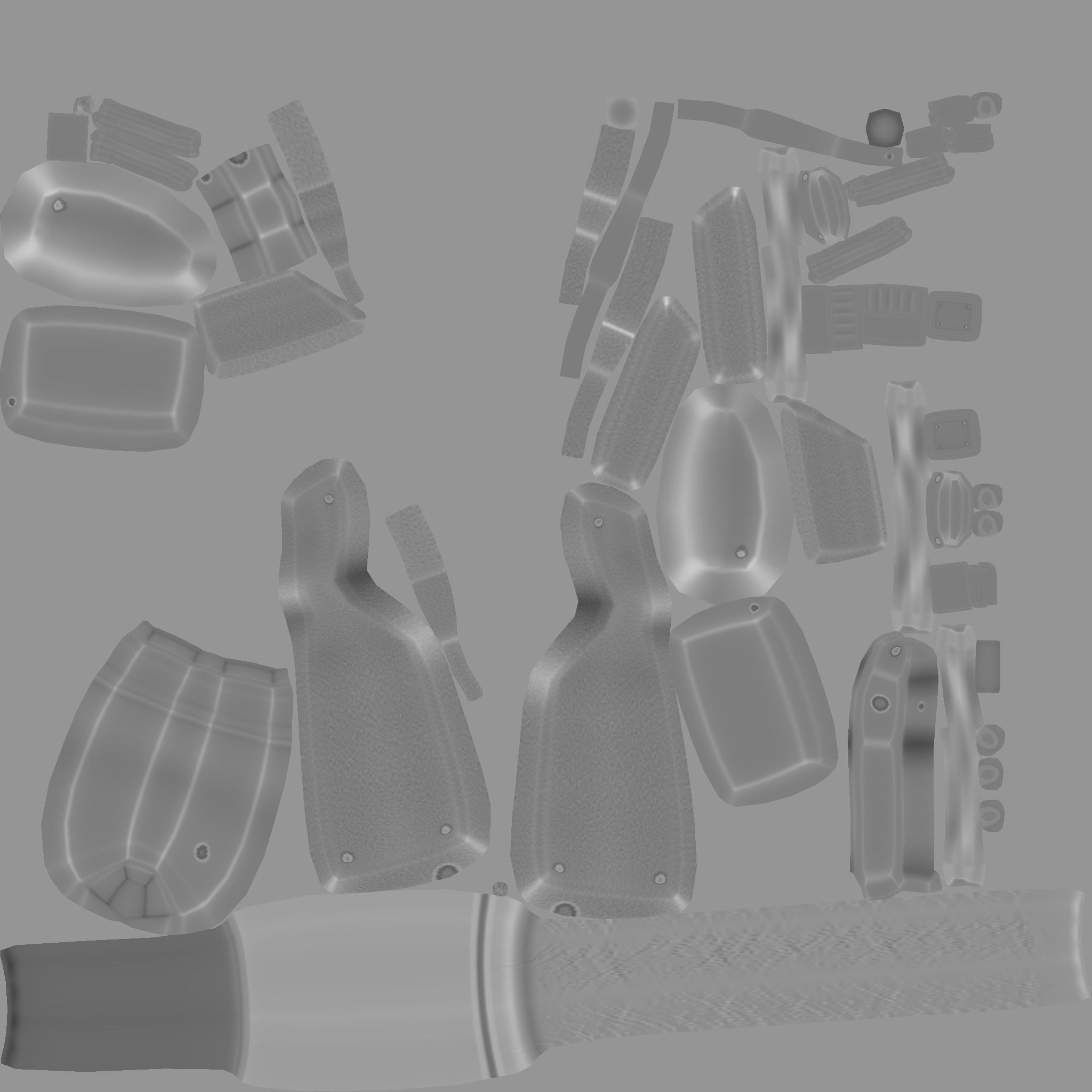 Sci-Fi Sniper Rifle - Gun - Weaponry Low-poly 3D model_25