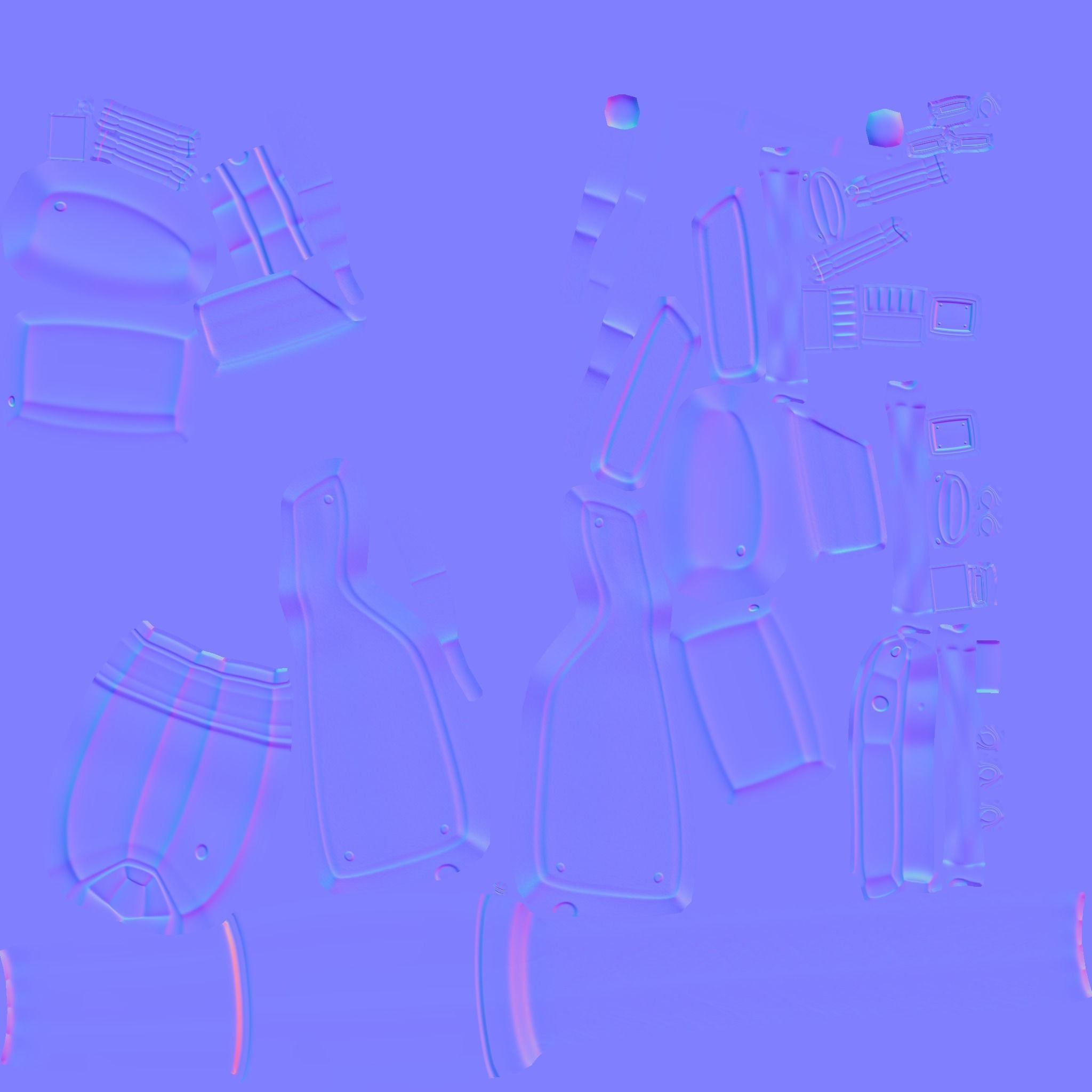 Sci-Fi Sniper Rifle - Gun - Weaponry Low-poly 3D model_20