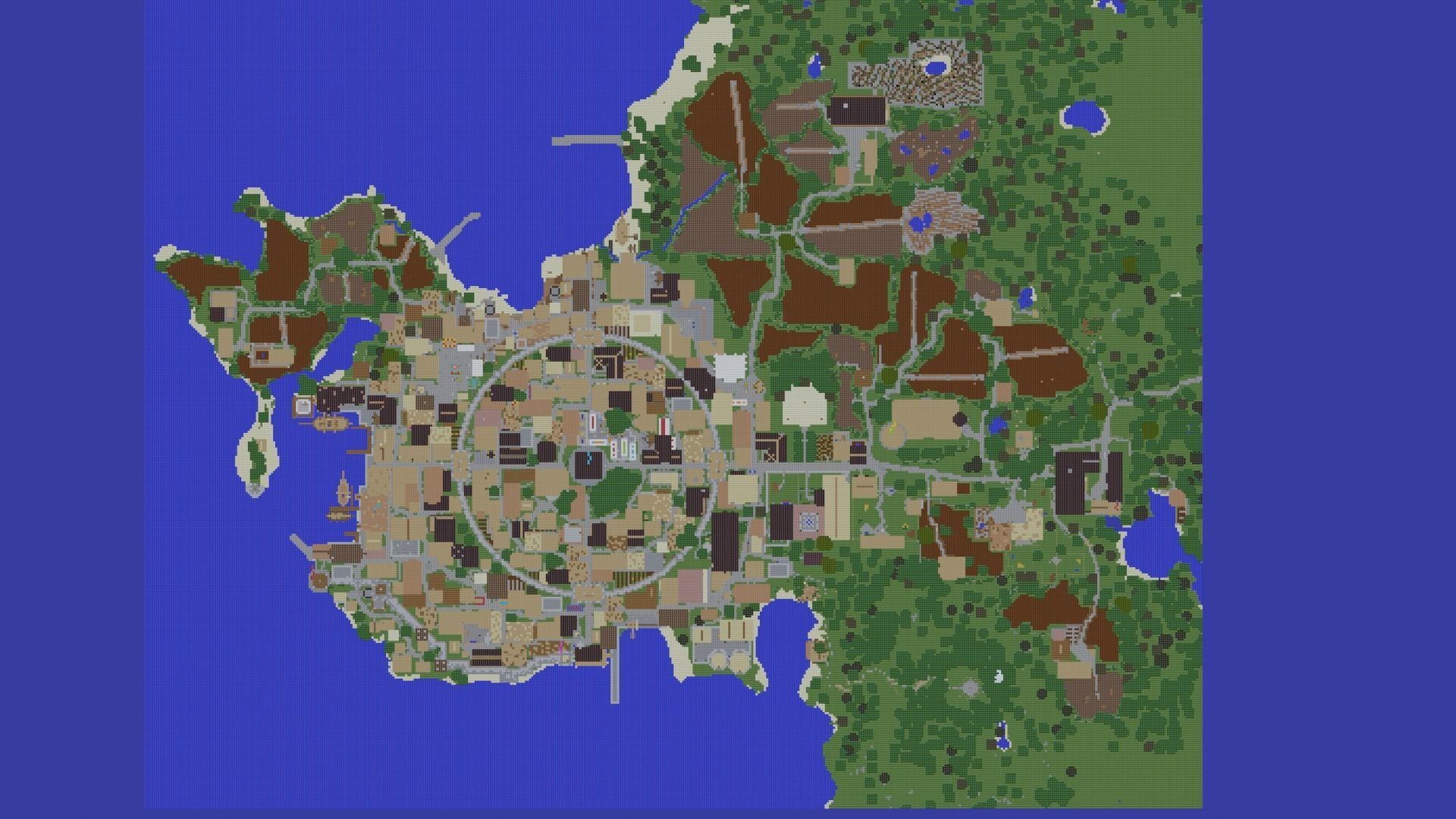 Minecraft Village 3D model_5