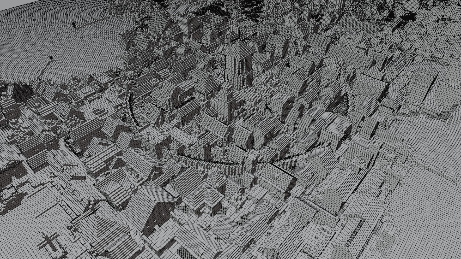 Minecraft Village 3D model_6