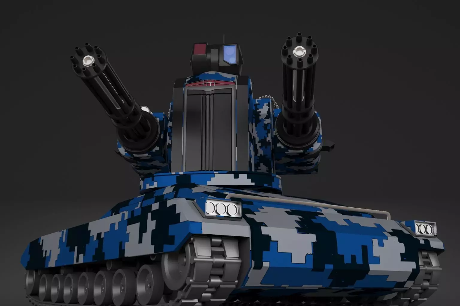 Gatling Tank 3D model