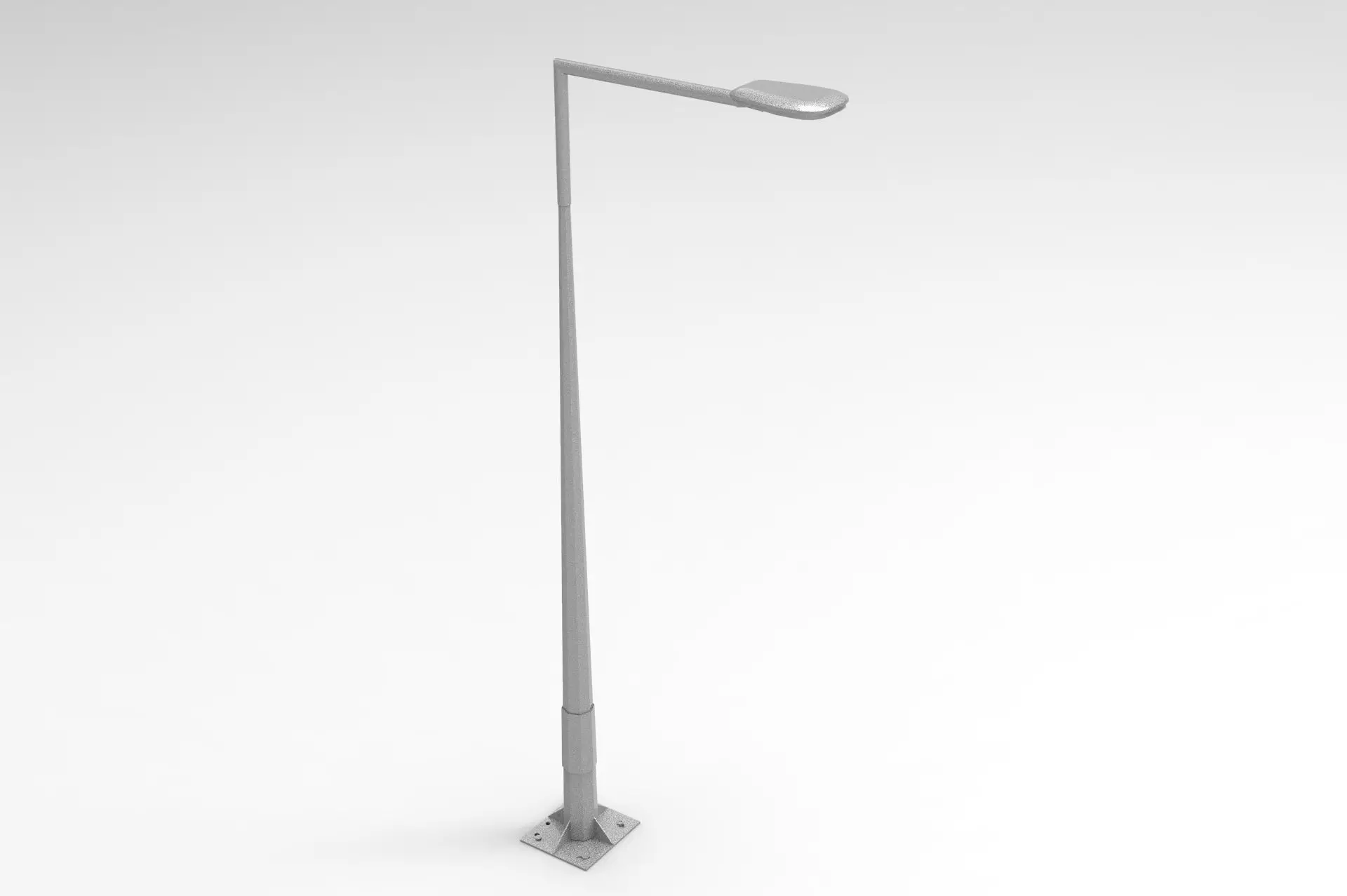 Street Light Low-poly 3D model_0