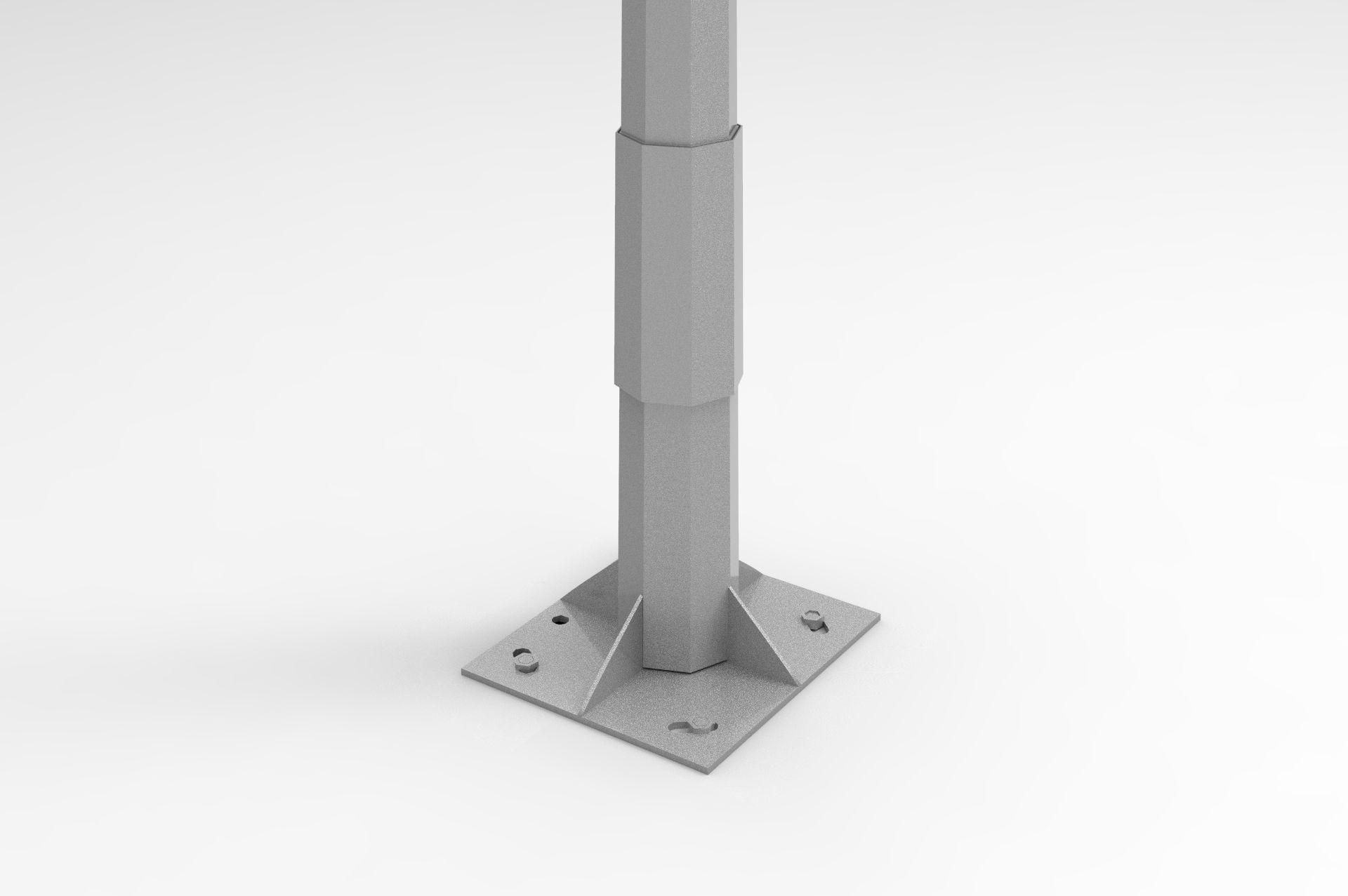 Street Light Low-poly 3D model_1
