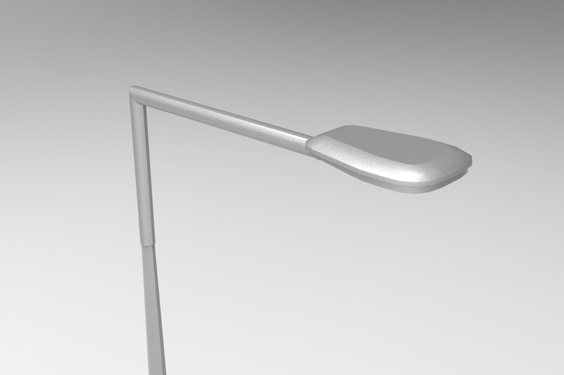 Street Light Low-poly 3D model_3
