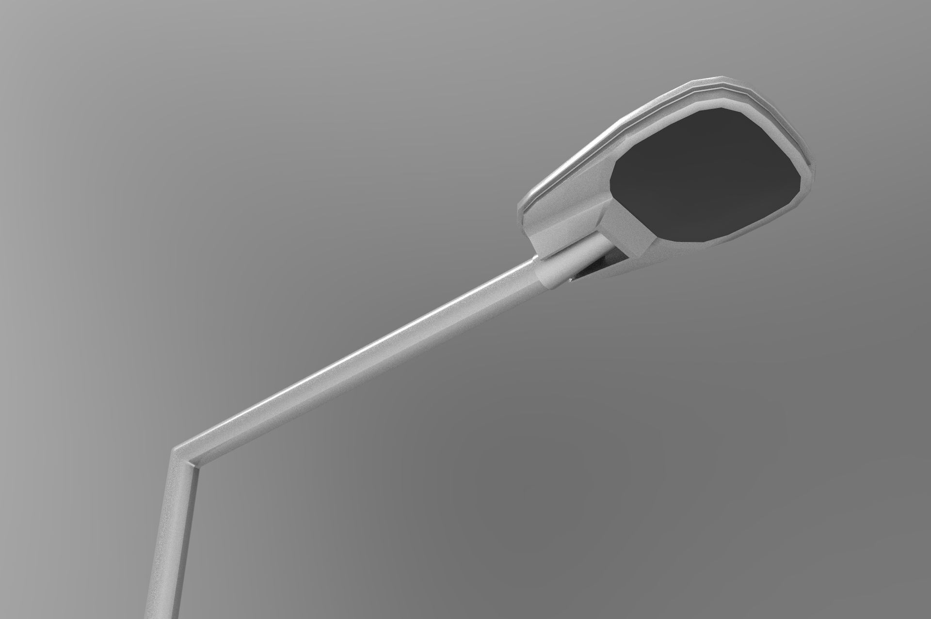 Street Light Low-poly 3D model_2