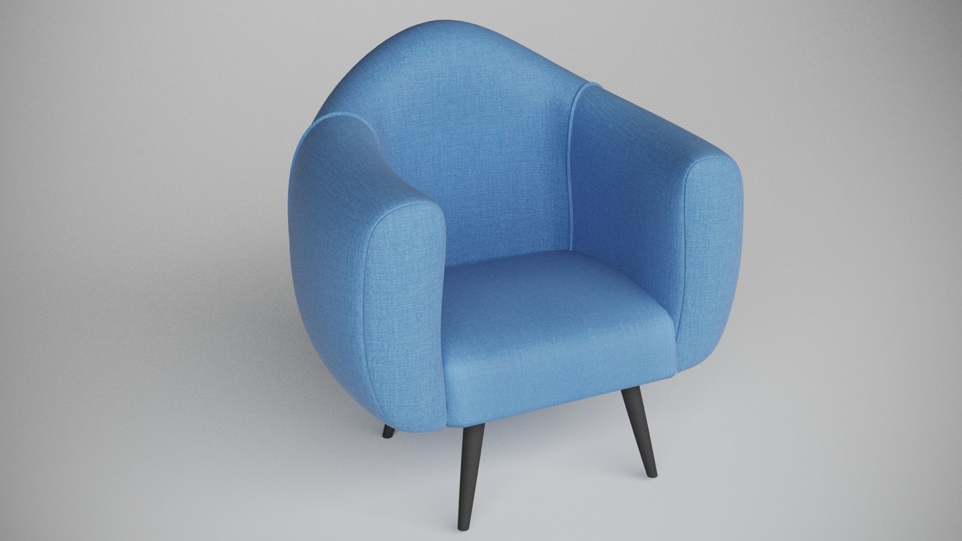 comfortable chair  3D model Low-poly 3D model_7