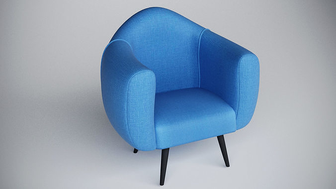 comfortable chair  3D model Low-poly 3D model