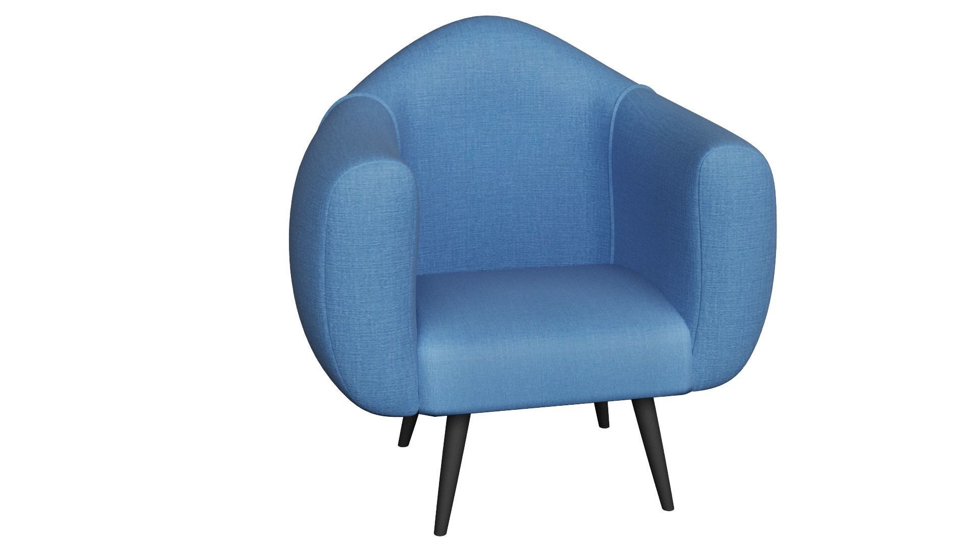 comfortable chair  3D model Low-poly 3D model_1