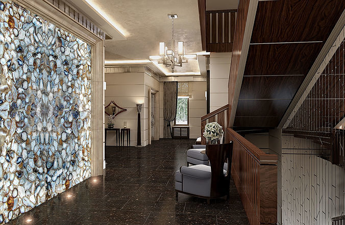 Modern Hall 3D model