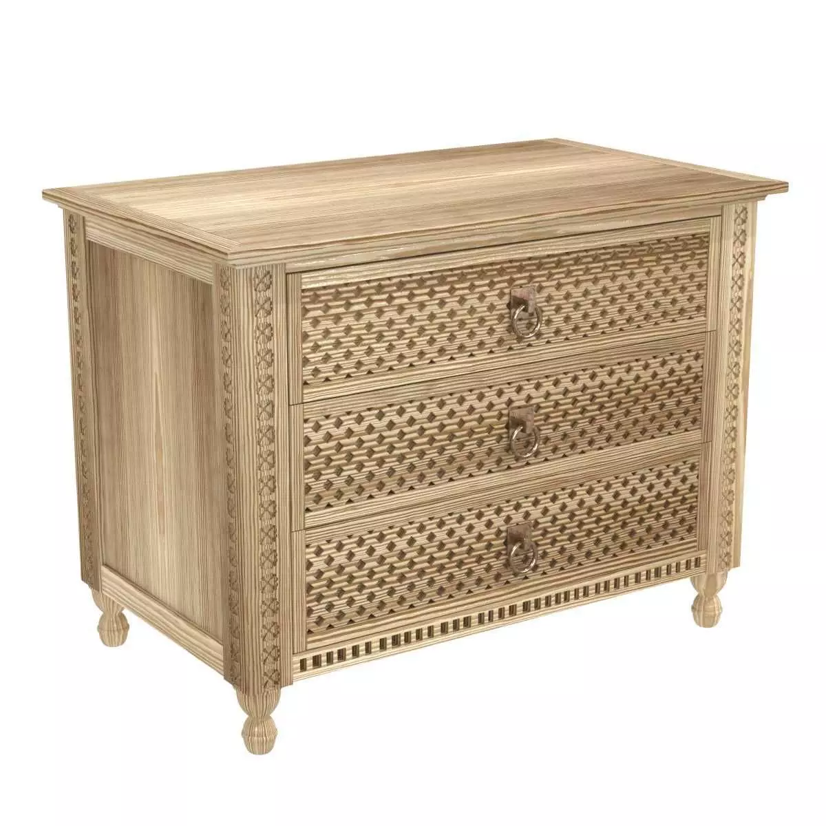 Restoration Hardware MIRAYA CLOSED NIGHTSTAND 3D model