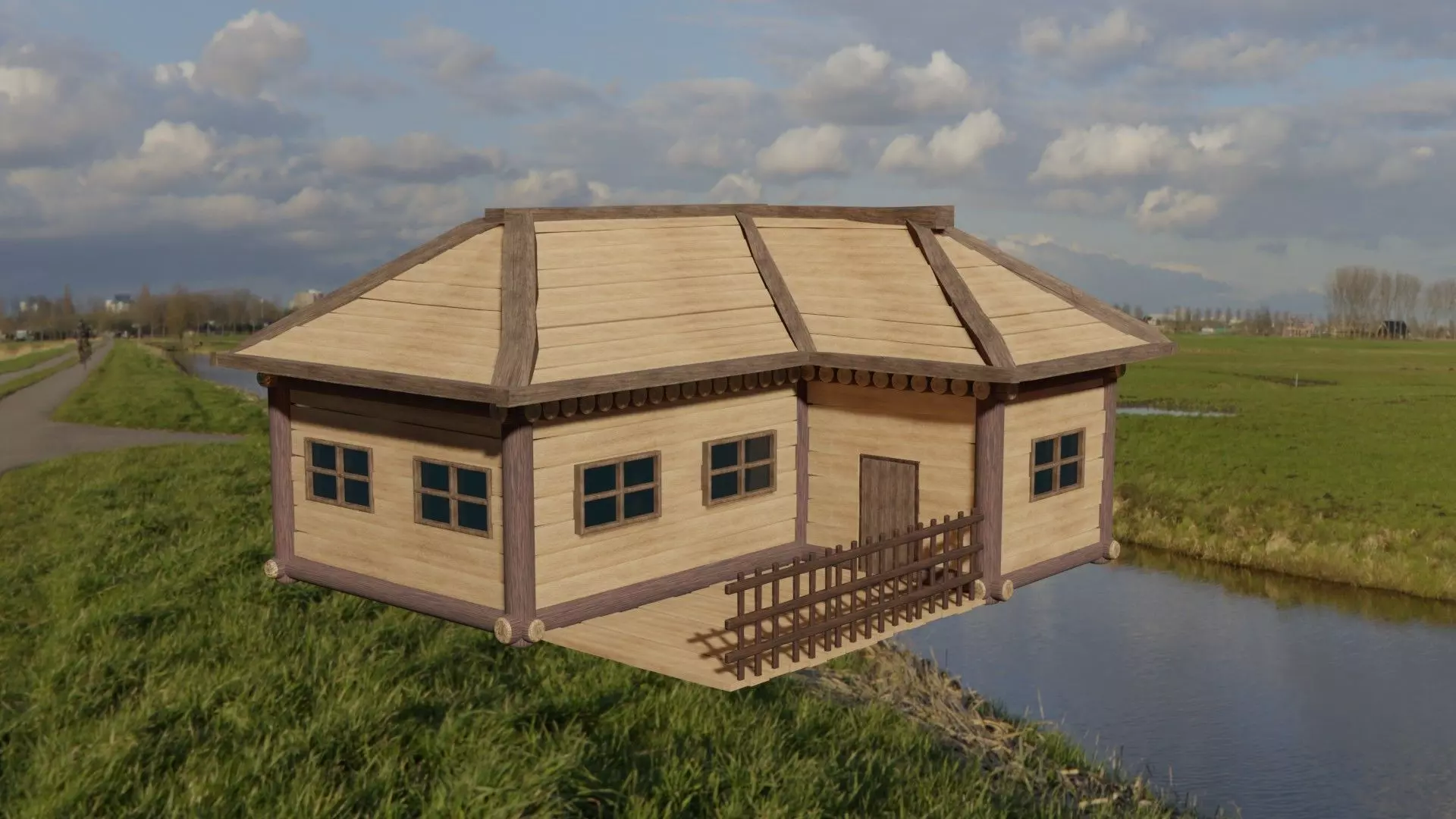 3D Wooden House free 3D model | CGTrader