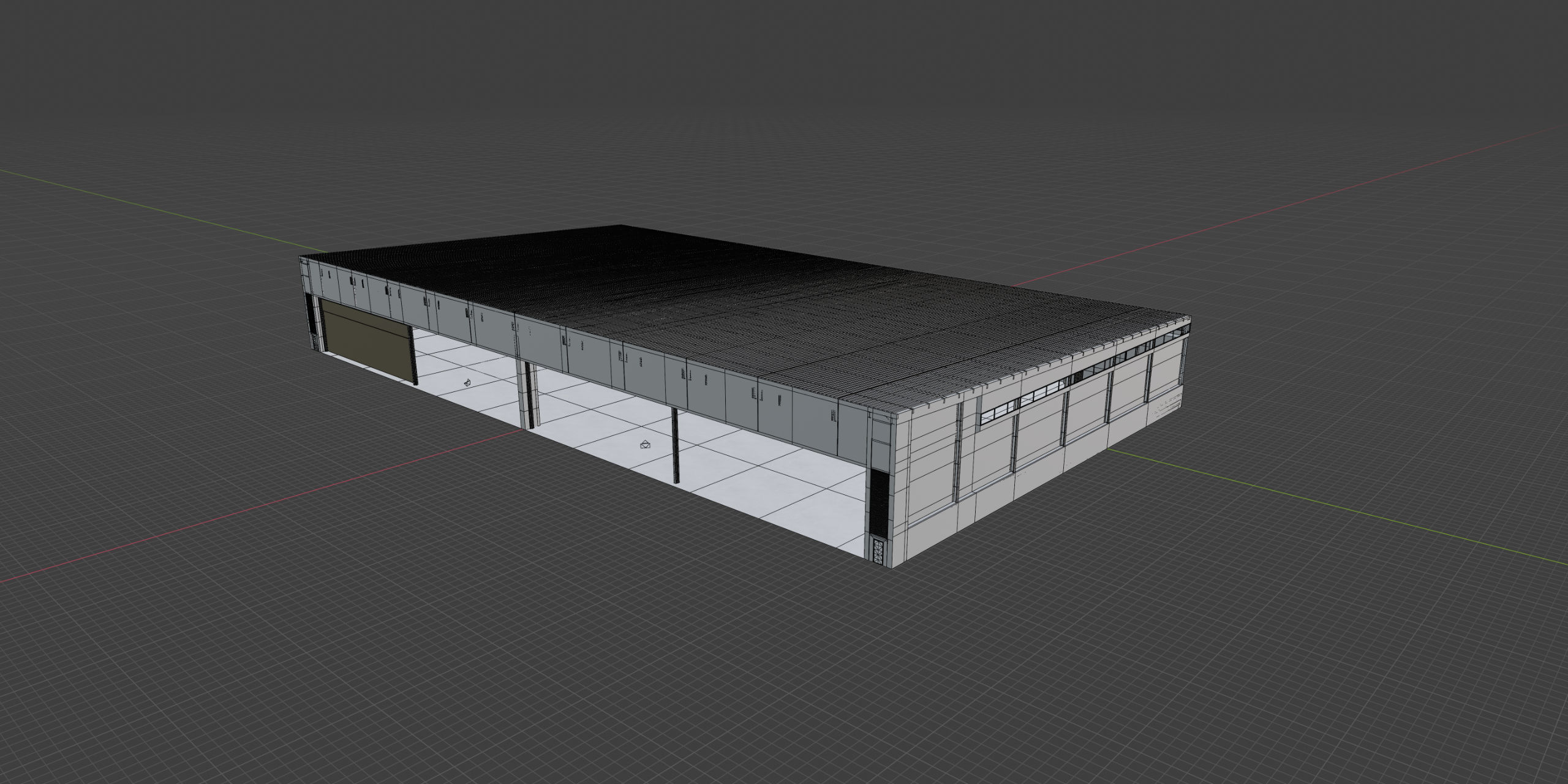 Airplane Hangar Interior 9 Low-poly 3D model_24