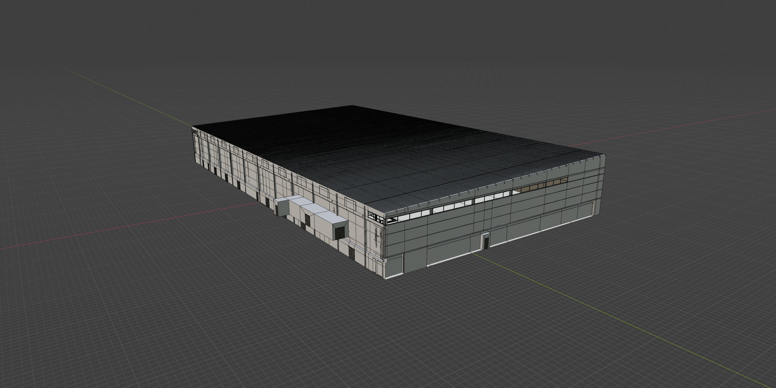 Airplane Hangar Interior 9 Low-poly 3D model_25