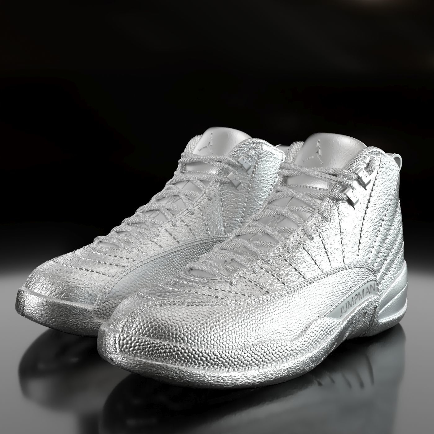 Air Jordan 12 Retro  3D print model_1