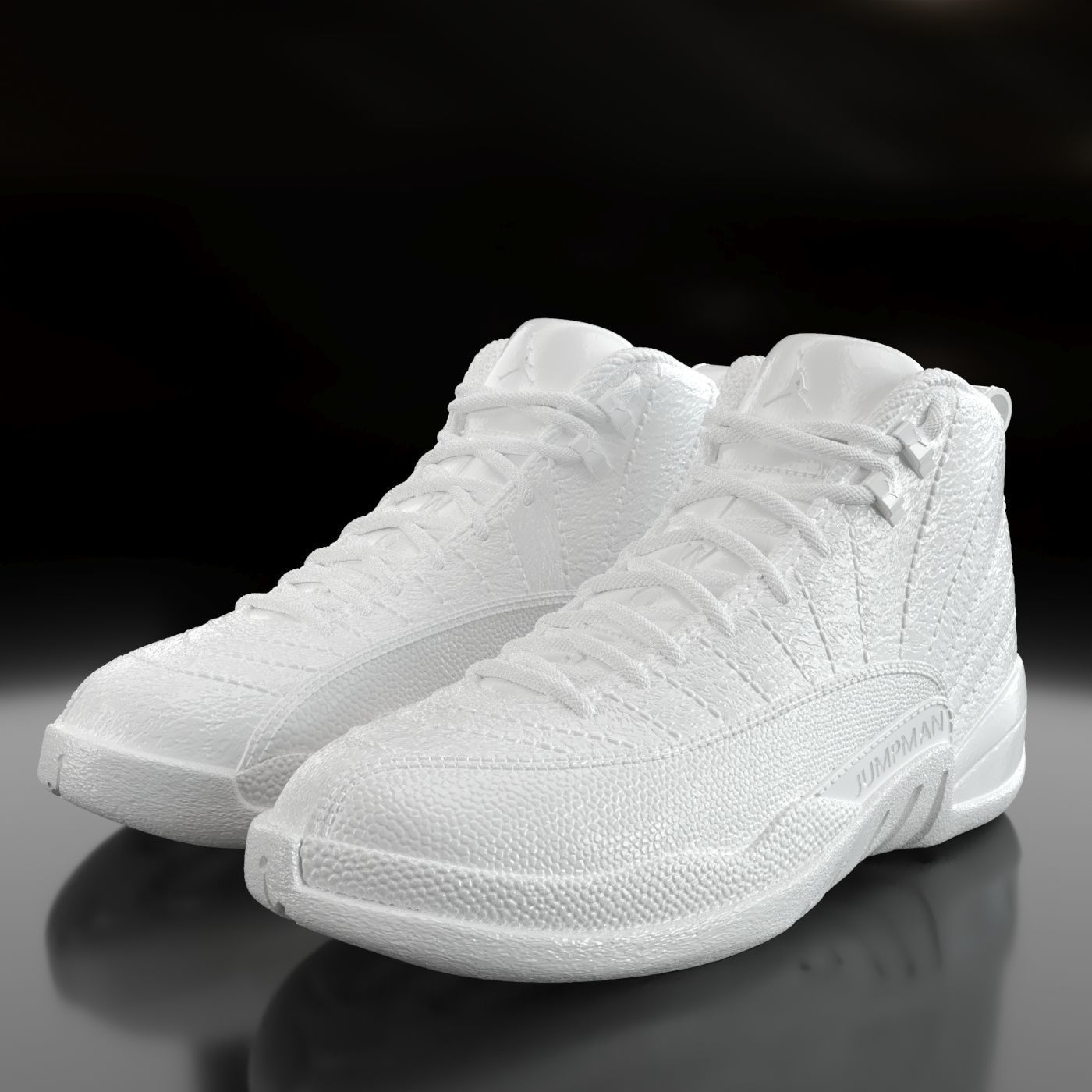 Air Jordan 12 Retro  3D print model_2