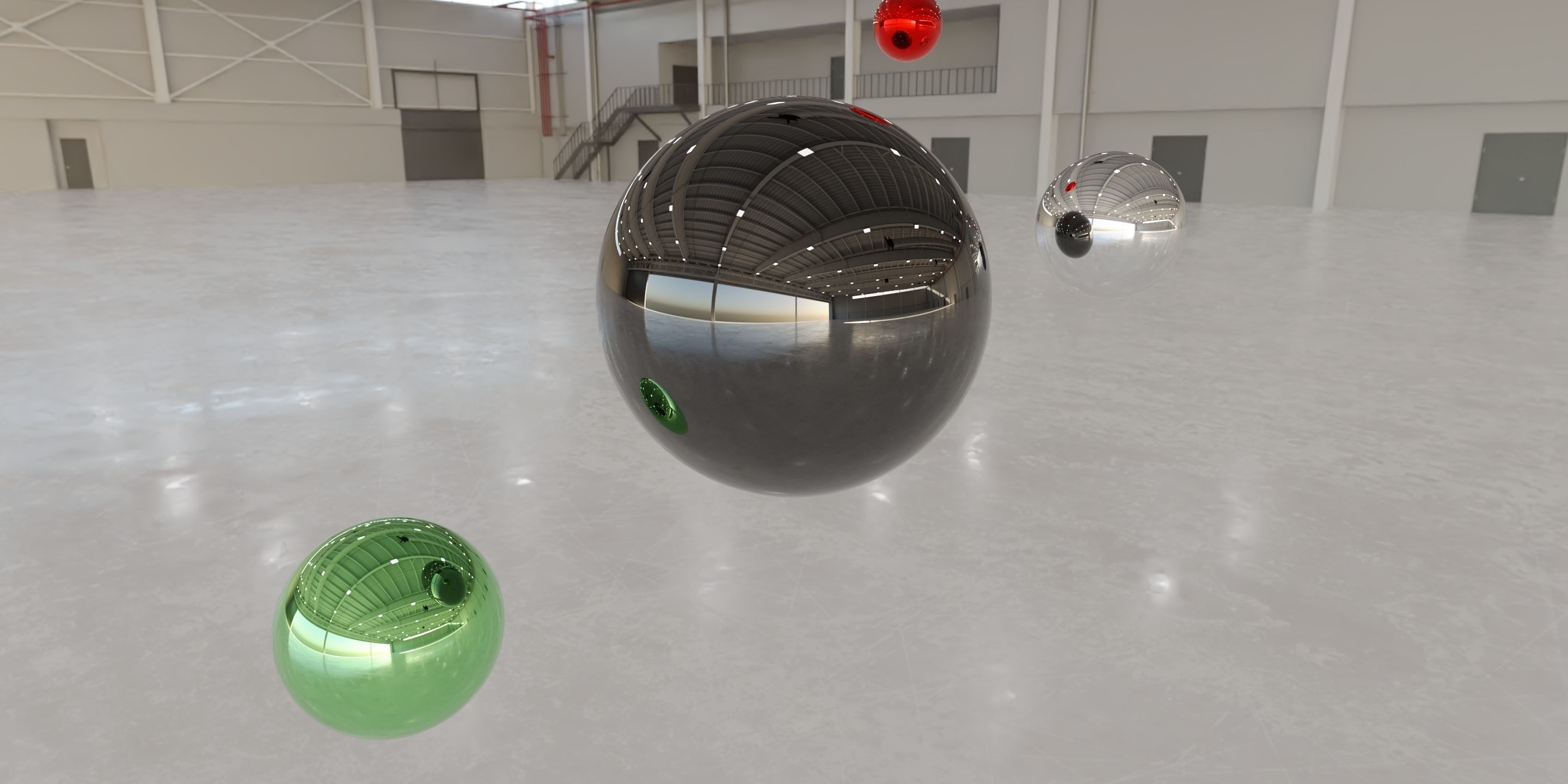 HDRI - Airplane Hangar Interior 9 Texture_2