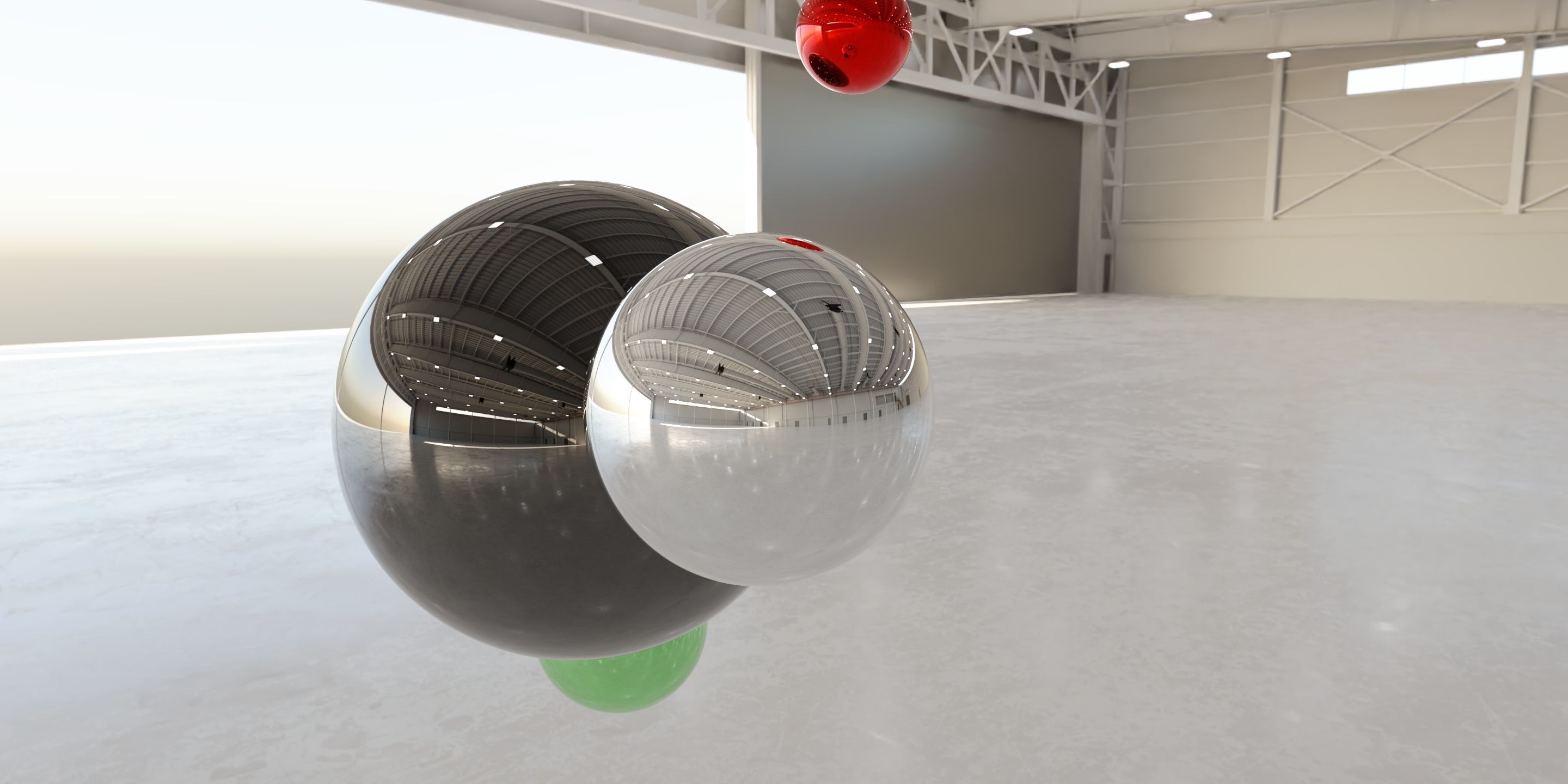 HDRI - Airplane Hangar Interior 9 Texture_6