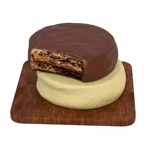 Alfajor  traditional confection cookies 3D model