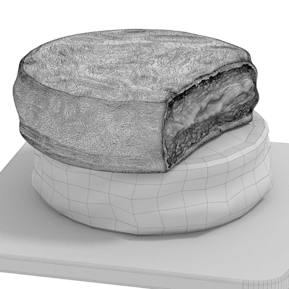 Alfajor traditional confection cookies 3D model_7