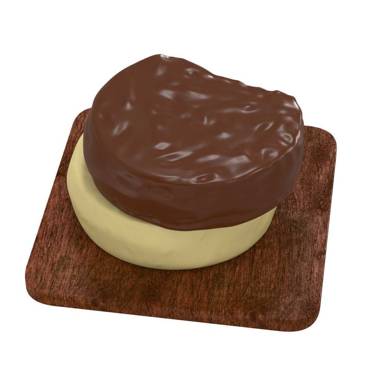 Alfajor traditional confection cookies 3D model_3