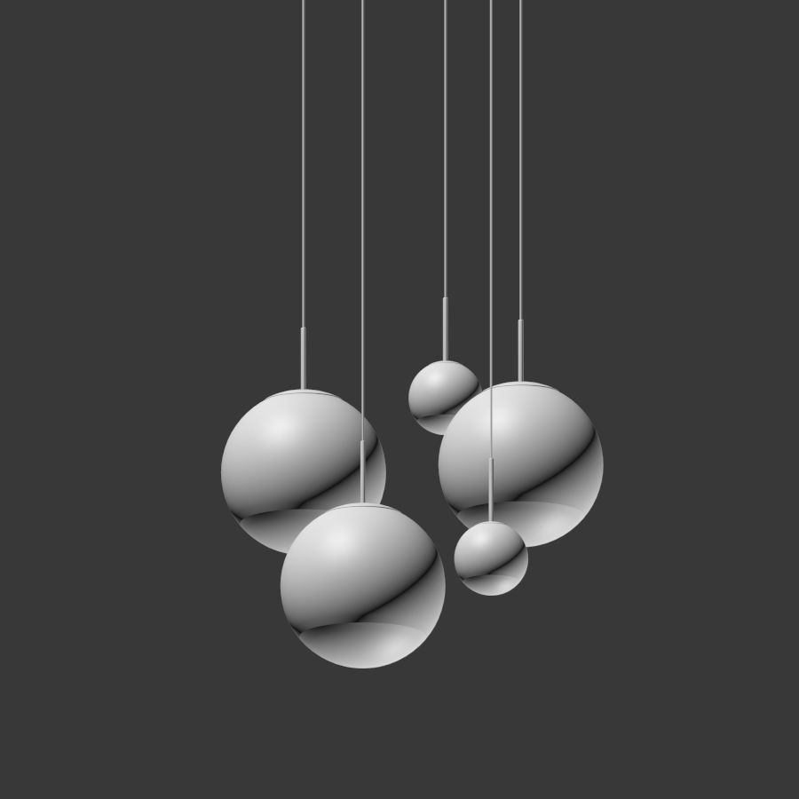 Tom Dixon Mirror Ball Pendant Light 3D model_3