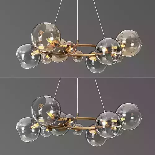 Bubbles 9 light chandelier