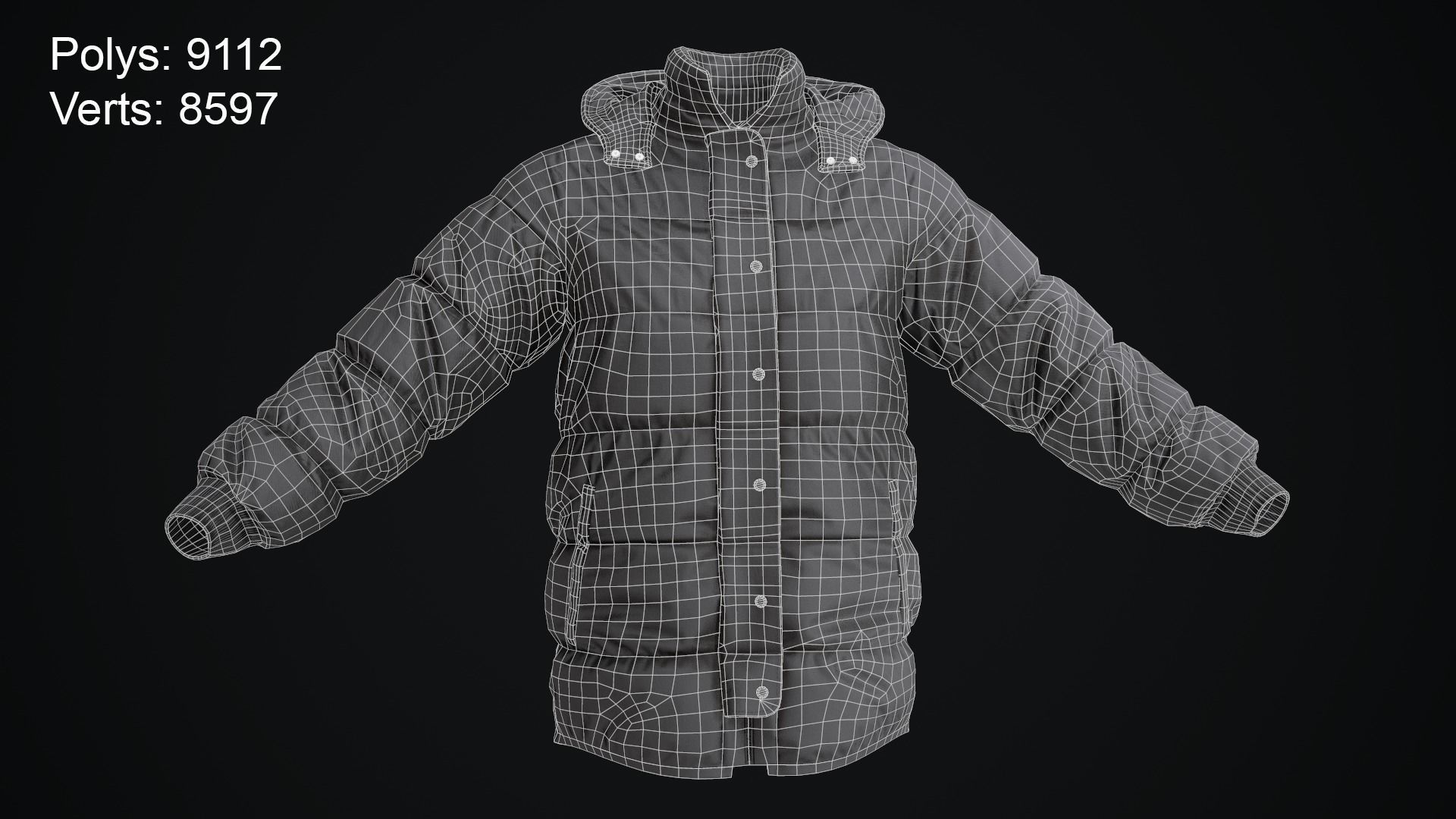 Winter jackets 3D Model Collection_50