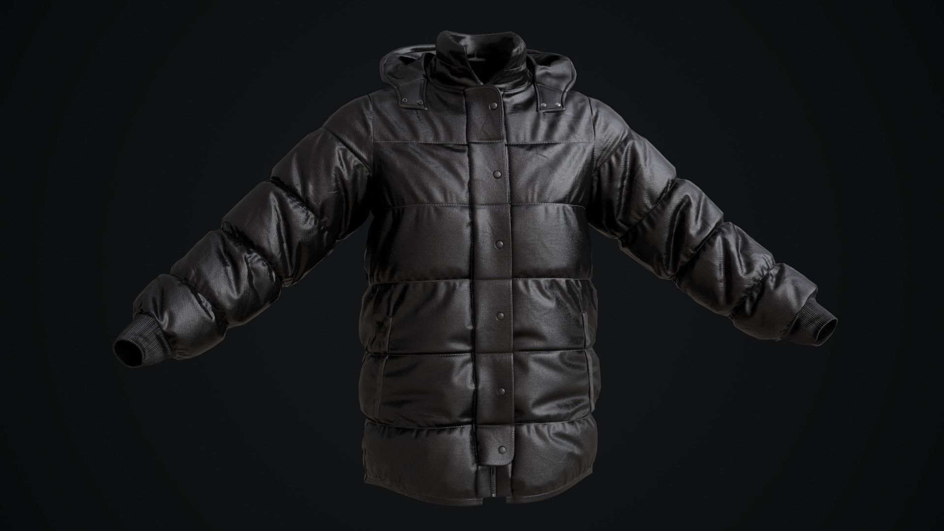 Winter jackets 3D Model Collection_5